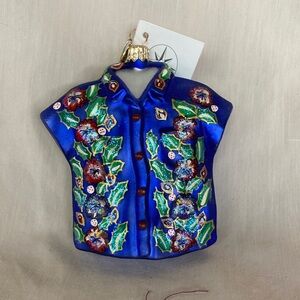 Radko Ornament 2000 Hawaiian Shirt Tiki Christmas # 00-340-0